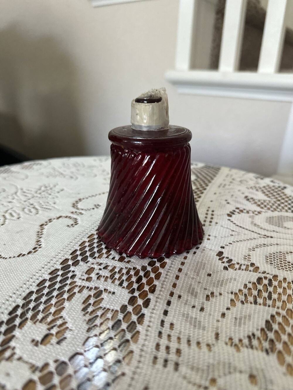 Vintage votive light Homco. Mini 4" Tall Decorative late 1970 s.